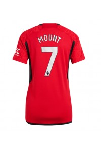 Manchester United Mason Mount #7 Jalkapallovaatteet Naisten Kotipaita 2023-24 Lyhythihainen